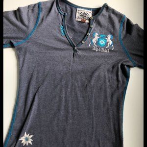 ALP-N-ROCK "born to ride" henley